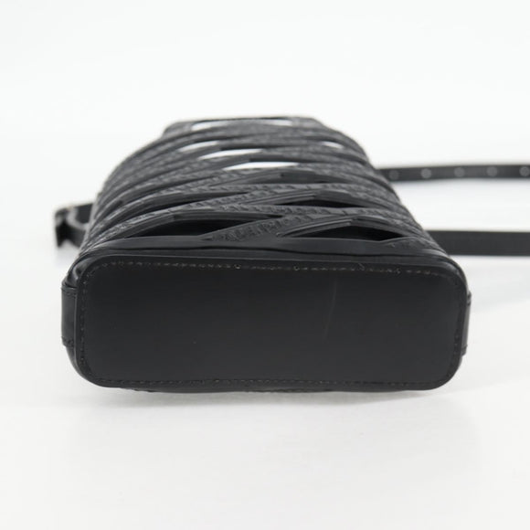 BALENCIAGA Hand Bag Leather 2way Black 660787 Auth 134863V