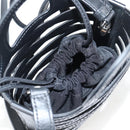 BALENCIAGA Hand Bag Leather 2way Black 660787 Auth 134863V-10