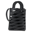 BALENCIAGA Hand Bag Leather 2way Black 660787 Auth 134863V-13