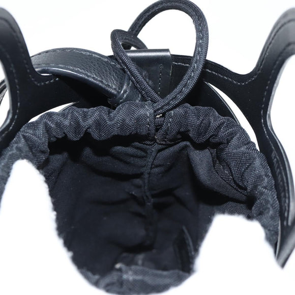 BALENCIAGA Hand Bag Leather 2way Black 660787 Auth 134863V