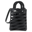 BALENCIAGA Hand Bag Leather 2way Black 660787 Auth 134863V-2