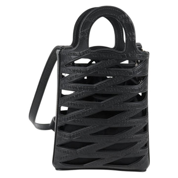 BALENCIAGA Hand Bag Leather 2way Black 660787 Auth 134863V - 0