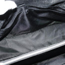 Christian Dior Montaigne Tote Bag Leather Canvas Black Silver Auth 134865-17