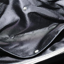 Christian Dior Montaigne Tote Bag Leather Canvas Black Silver Auth 134865-22