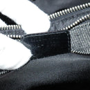 Christian Dior Montaigne Tote Bag Leather Canvas Black Silver Auth 134865-23