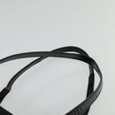 Christian Dior Montaigne Tote Bag Leather Canvas Black Silver Auth 134865-8