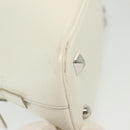 Maison Margiela 5AC Mini Hand Bag Leather 2way White Silver Auth 134868-9