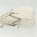 Maison Margiela 5AC Mini Hand Bag Leather 2way White Silver Auth 134868-4