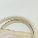 Maison Margiela 5AC Mini Hand Bag Leather 2way White Silver Auth 134868-14