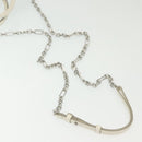 Maison Margiela 5AC Mini Hand Bag Leather 2way White Silver Auth 134868-8