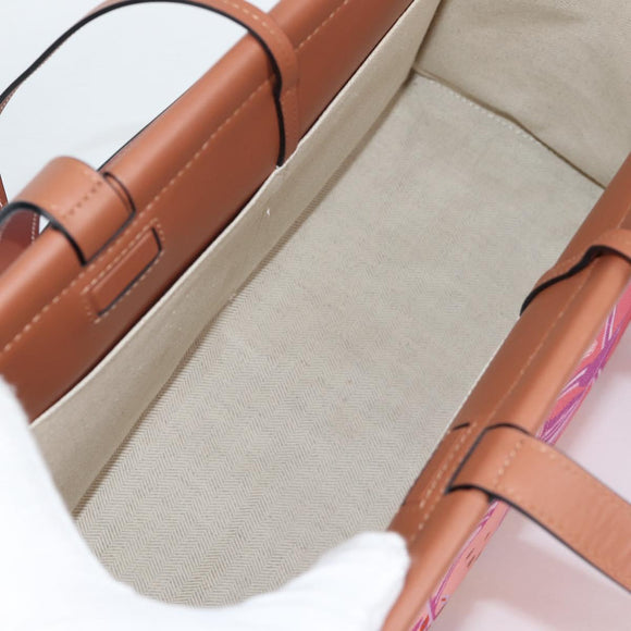 LOEWE Anagram Tote Bag Canvas Pink Auth 134869M