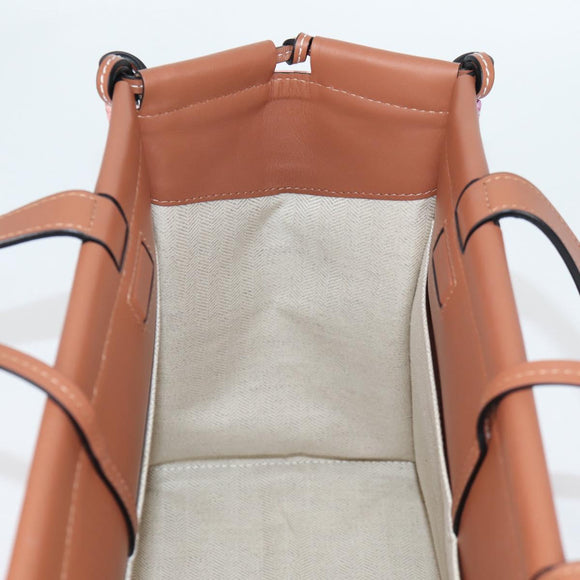 LOEWE Anagram Tote Bag Canvas Pink Auth 134869M