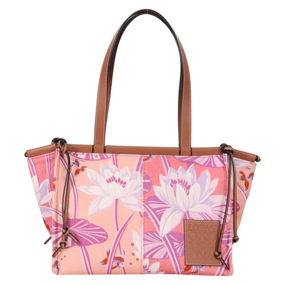 LOEWE Anagram Tote Bag Canvas Pink Auth 134869M