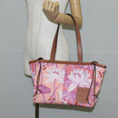 LOEWE Anagram Tote Bag Canvas Pink Auth 134869M-23