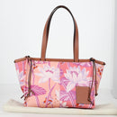 LOEWE Anagram Tote Bag Canvas Pink Auth 134869M-12