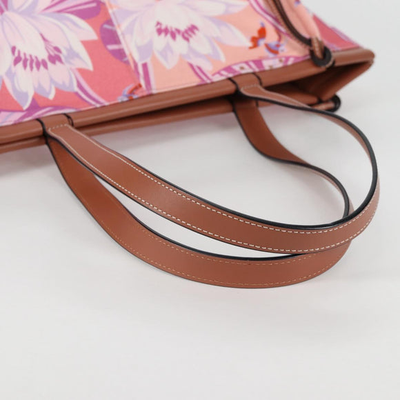 LOEWE Anagram Tote Bag Canvas Pink Auth 134869M