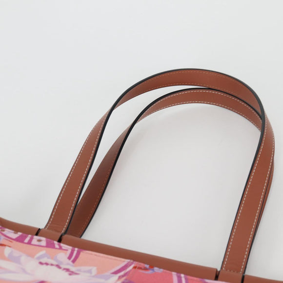 LOEWE Anagram Tote Bag Canvas Pink Auth 134869M