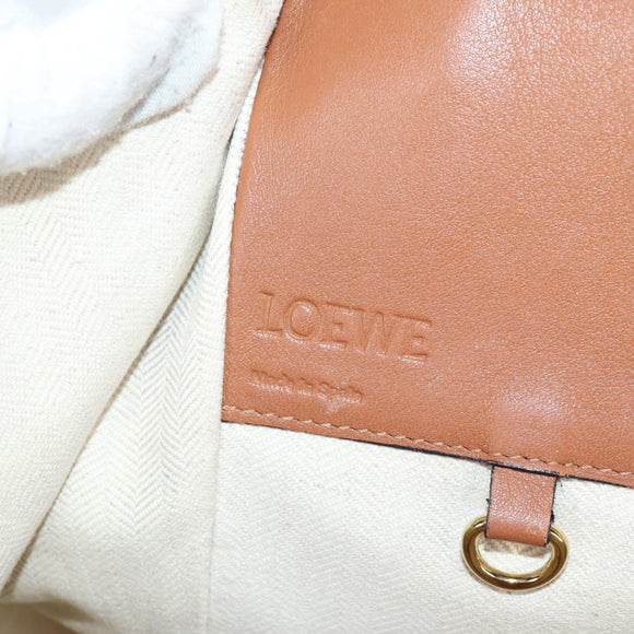 LOEWE Hand Bag Canvas 2way Multicolor Gold Auth 134870M