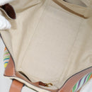 LOEWE Hand Bag Canvas 2way Multicolor Gold Auth 134870M-10