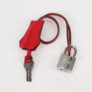HERMES Birkin 30 Hand Bag Leather Red Silver Auth 134875SM-31