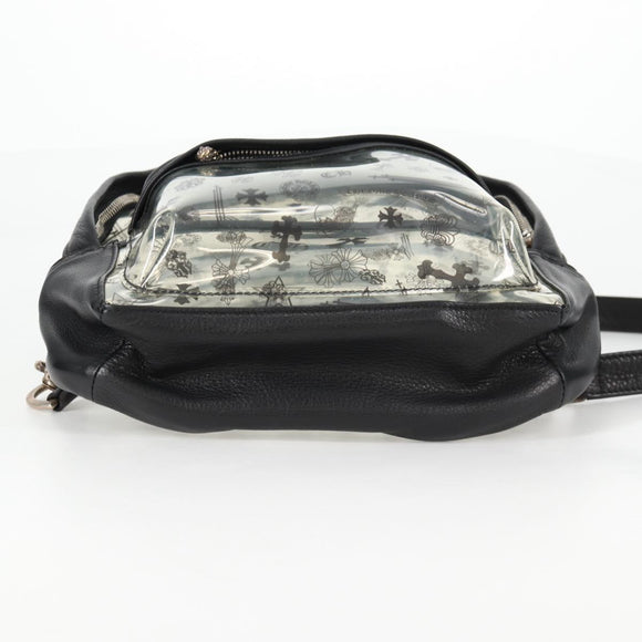 Chrome Hearts PVC BACK TO SCHOOL Backpack Vinyl Leather Black Auth 134876M