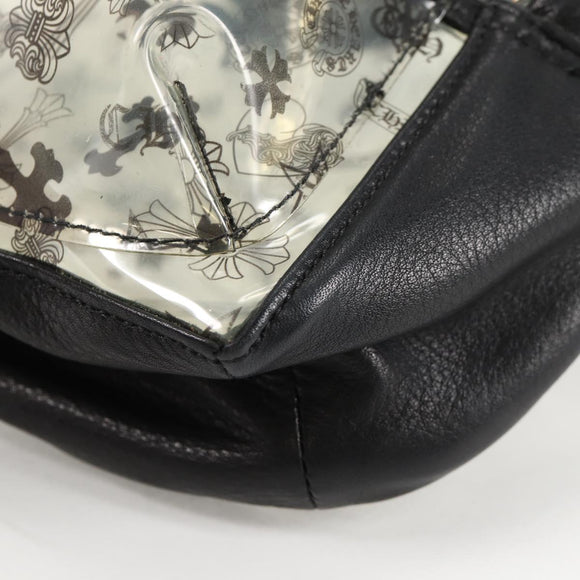 Chrome Hearts PVC BACK TO SCHOOL Backpack Vinyl Leather Black Auth 134876M