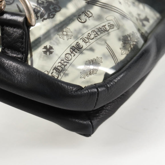 Chrome Hearts PVC BACK TO SCHOOL Backpack Vinyl Leather Black Auth 134876M