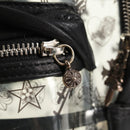 Chrome Hearts PVC BACK TO SCHOOL Backpack Vinyl Leather Black Auth 134876M-17