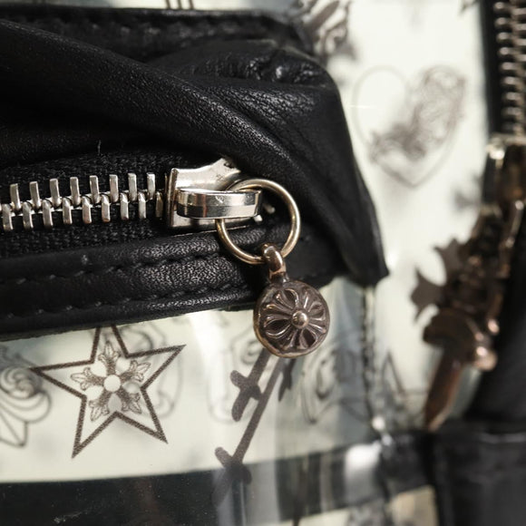 Chrome Hearts PVC BACK TO SCHOOL Backpack Vinyl Leather Black Auth 134876M