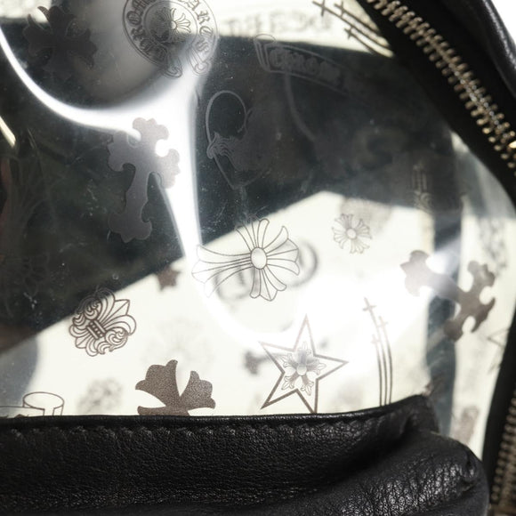Chrome Hearts PVC BACK TO SCHOOL Backpack Vinyl Leather Black Auth 134876M
