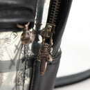 Chrome Hearts PVC BACK TO SCHOOL Backpack Vinyl Leather Black Auth 134876M-19