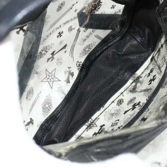 Chrome Hearts PVC BACK TO SCHOOL Backpack Vinyl Leather Black Auth 134876M