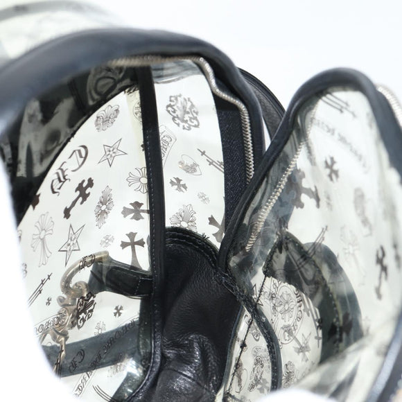 Chrome Hearts PVC BACK TO SCHOOL Backpack Vinyl Leather Black Auth 134876M