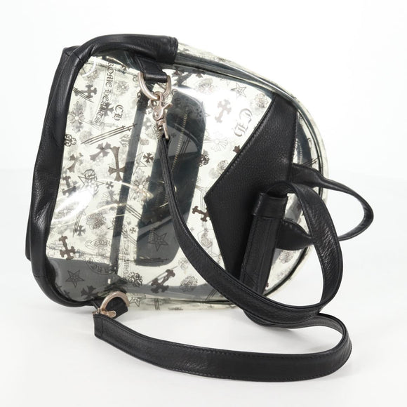 Chrome Hearts PVC BACK TO SCHOOL Backpack Vinyl Leather Black Auth 134876M
