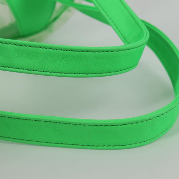 Chrome Hearts PVC BACK TO SCHOOL Backpack Vinyl Leather Green Auth 134877M