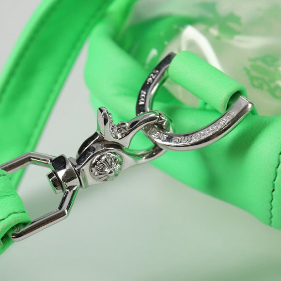 Chrome Hearts PVC BACK TO SCHOOL Backpack Vinyl Leather Green Auth 134877M