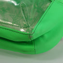 Chrome Hearts PVC BACK TO SCHOOL Backpack Vinyl Leather Green Auth 134877M-16