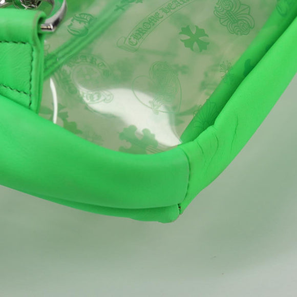 Chrome Hearts PVC BACK TO SCHOOL Backpack Vinyl Leather Green Auth 134877M