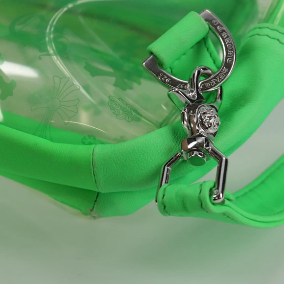 Chrome Hearts PVC BACK TO SCHOOL Backpack Vinyl Leather Green Auth 134877M