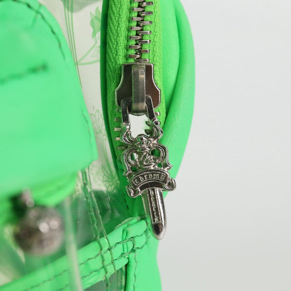 Chrome Hearts PVC BACK TO SCHOOL Rugzak Vinyl Leer Groen Auth 134877SAM