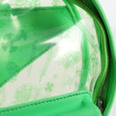 Chrome Hearts PVC BACK TO SCHOOL Backpack Vinyl Leather Green Auth 134877M-21