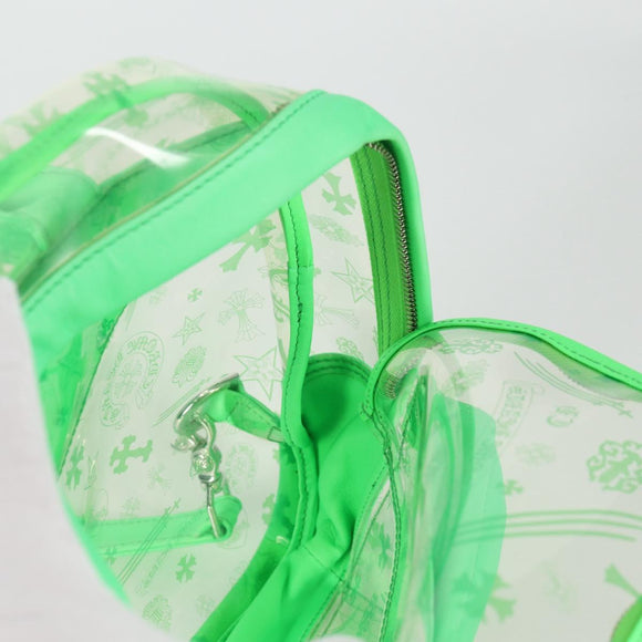 Chrome Hearts PVC BACK TO SCHOOL Rugzak Vinyl Leer Groen Auth 134877SAM