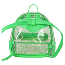 Chrome Hearts PVC BACK TO SCHOOL Backpack Vinyl Leather Green Auth 134877M-2