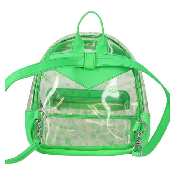 Chrome Hearts PVC BACK TO SCHOOL Backpack Vinyl Leather Green Auth 134877M