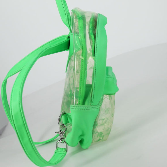 Chrome Hearts PVC BACK TO SCHOOL Backpack Vinyl Leather Green Auth 134877M