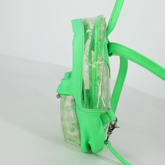 Chrome Hearts PVC BACK TO SCHOOL Backpack Vinyl Leather Green Auth 134877M