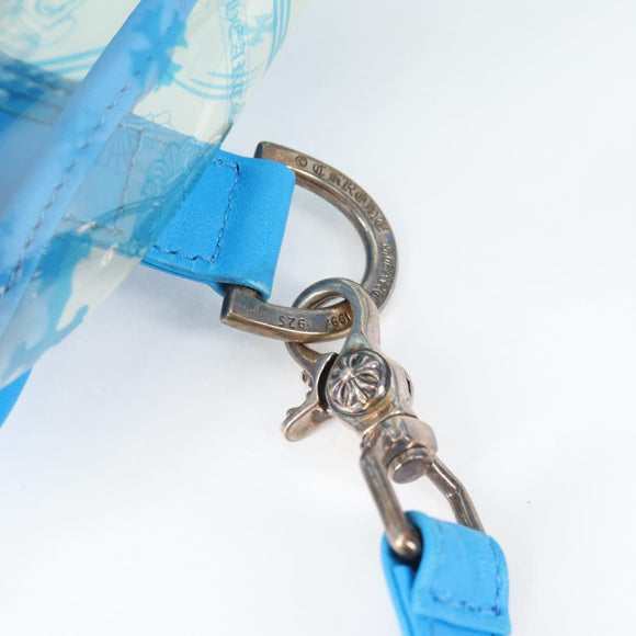 Chrome Hearts PVC BACK TO SCHOOL Backpack Vinyl Leather Blue Auth 134878M