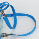Chrome Hearts PVC BACK TO SCHOOL Rugzak Vinyl Leer Blauw Auth 134878SAM-15