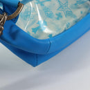 Chrome Hearts PVC BACK TO SCHOOL Rugzak Vinyl Leer Blauw Auth 134878SAM-18