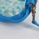 Chrome Hearts PVC BACK TO SCHOOL Backpack Vinyl Leather Blue Auth 134878M-10